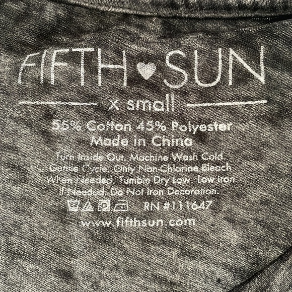 BUT FIRST, COFFEE dark Gray sleeveless T by Fifth Sun - X-Small - Picture 6 of 6